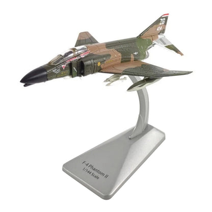 Durable 14cm Diecast Alloy 1/144 Scale USAF F-4 Phantom II Fighter Model Gift