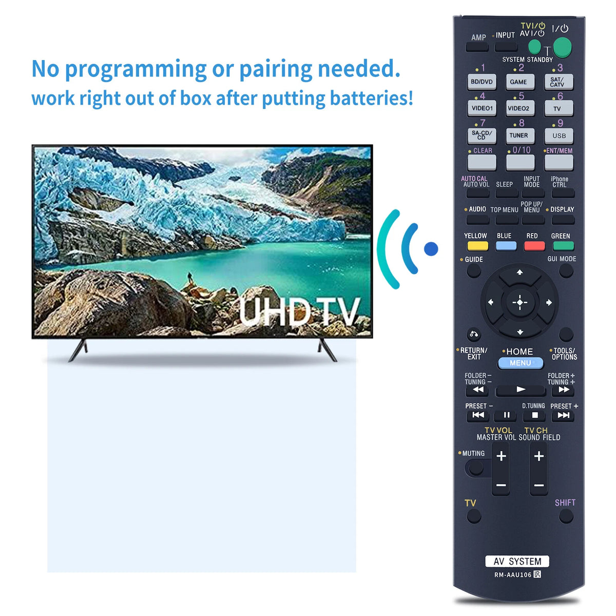 RM-AAU106 For Sony AV Receiver Remote Control STR-DH720 STR-DH720HP STR-DH83