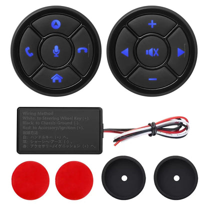 Universal Wireless Remote Control Button Car Steering Wheel Controller Part