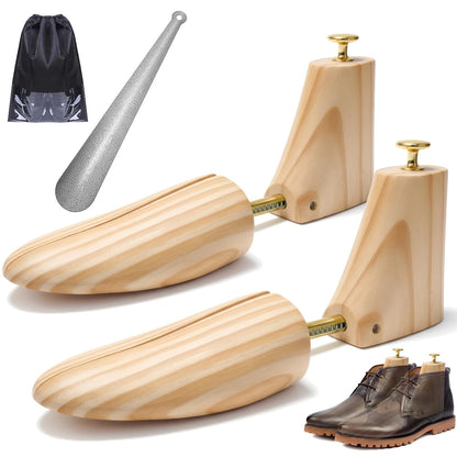 JJDPARTS Wooden Boot Tree, Shoe Small, M(for Men's Us 6.5-9; Wm's Us8-10)