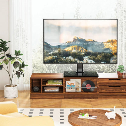 Rfiver Universal Table Top TV Stand Base Replacement for 27"-60", Black