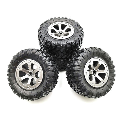 4x 73.8*32.4mm Rubber Wheel Tire Rim For WPL B16 B36 B-14 C14 1/16 RC Car Truck