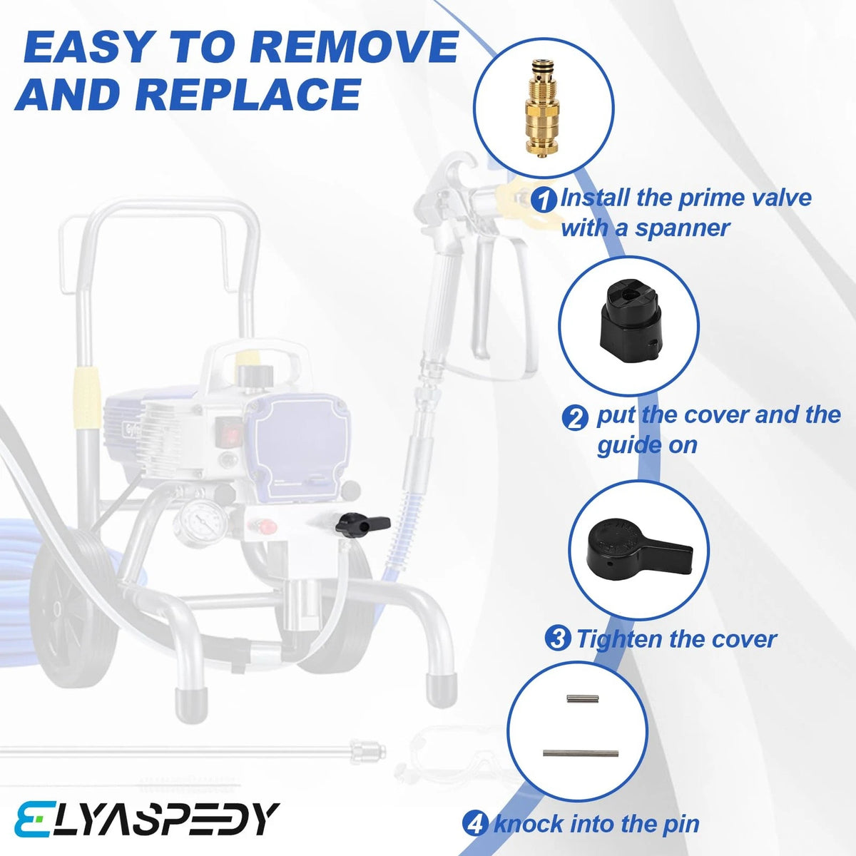 2026  Upgraded 700258 Prime Spray Valve Kit,Drain ‎700258 Yellow 440