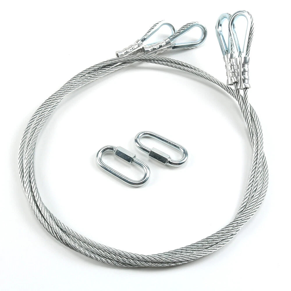 2 Replacement Cables for Trailer Gate Lift with EZ Spring Clips 125542