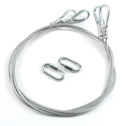 2 Replacement Cables for Trailer Gate Lift with EZ Spring Clips 125542