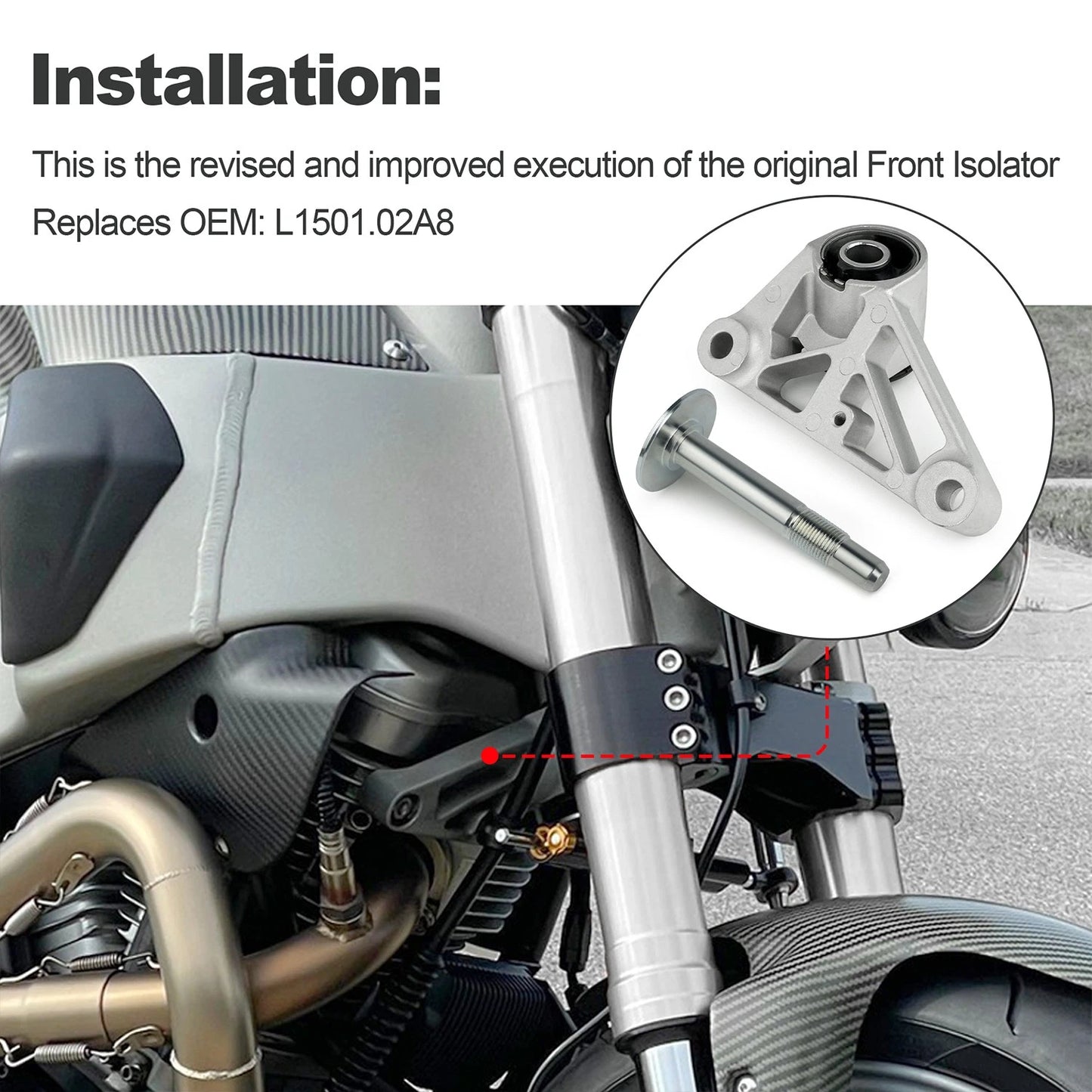 Front Isolator Kit for Buell XB Models form 2002-2010 (XB9, XB12 / S, R, SX, SCG