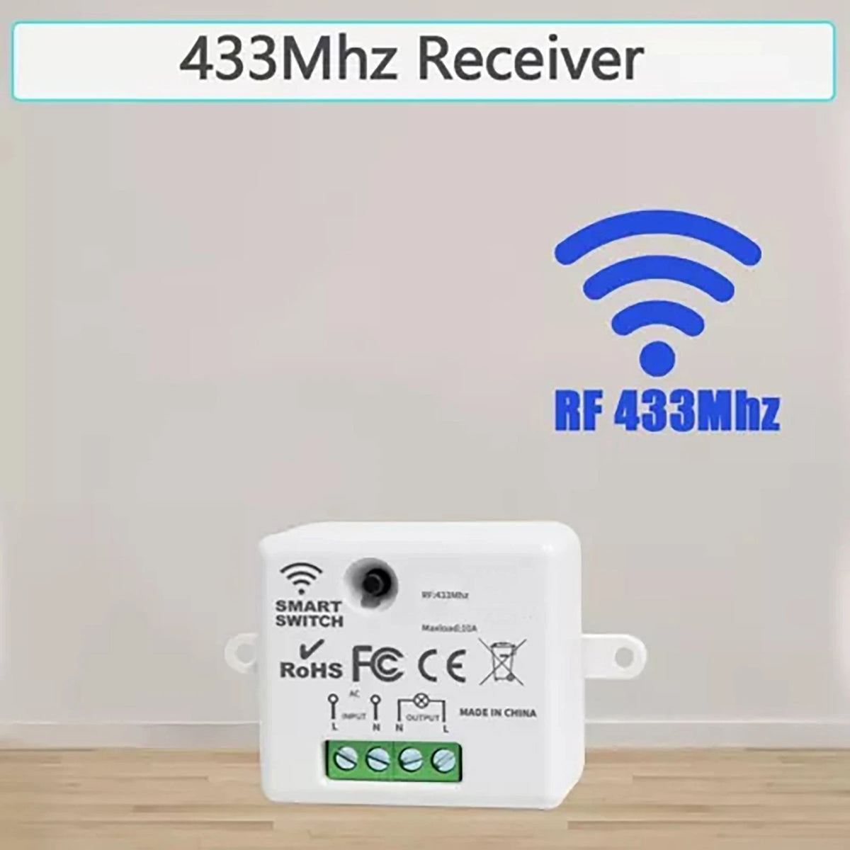 1Set 433MHz Wireless Remote Control Switch Intelligent Lamps Receiver