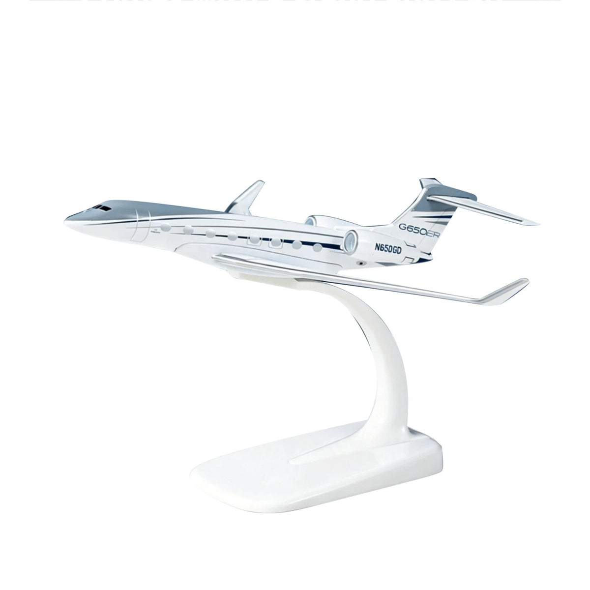 16cm 1/200 Scale Gulfstream G650ER Aircraft Model Diecast with Stand Display