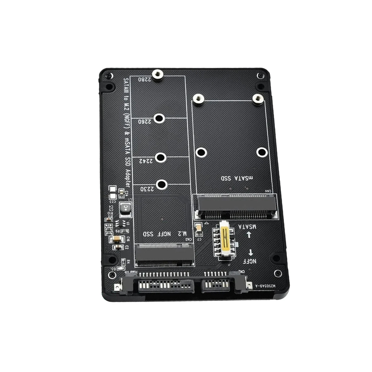 1 x Adapter Card 2 in 1 Converter Supports M.2 NGFF (B/B&M key), MSATA