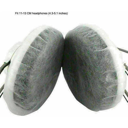 100 Pack Headphone Sanitary Dustproof Covers One-Time Headset Earmuff Shell Caps