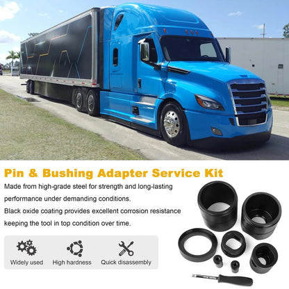 Leaf Spring Pin & Bushing Adapter Service Kit 15012 Adapter Tool Remove Bushing