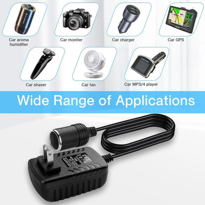 1PCS Car Cigarette Lighter Converter Equipped With LED Charging Indicator
