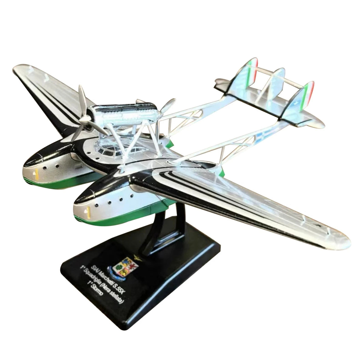 Durable Diecast Alloy 1/144 Scale WWII SIAI-Marchetti S.55X Aircraft Model Gift