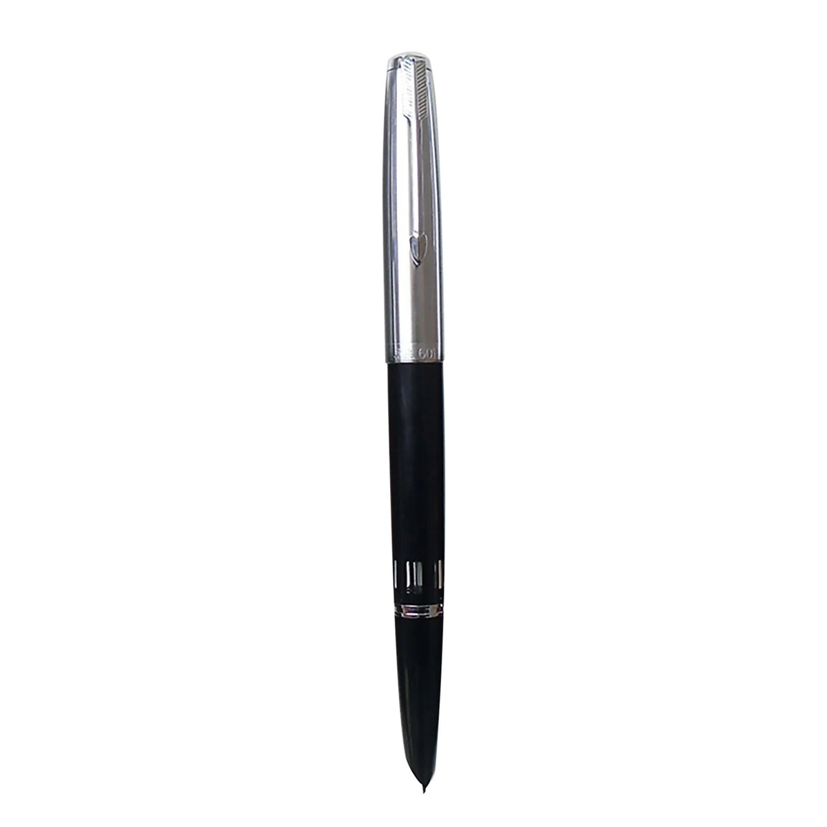 Black 138mm Wing Sung 601 Steel Cap Vacumatic Fountain Pen F Nib 0.5mm Ink Pen;