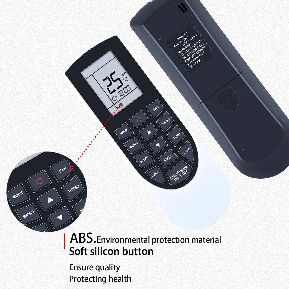 Remote Control For CIAC Air Conditioner CG43MX018PH3H1C CG43MX024PH3H1C