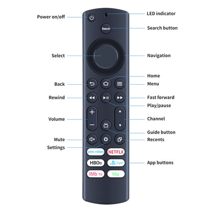 NS-RCFNA-21 IR Remote Control For Insignia Fire TV NS-24DF310NA21 NS-39DF310NA21
