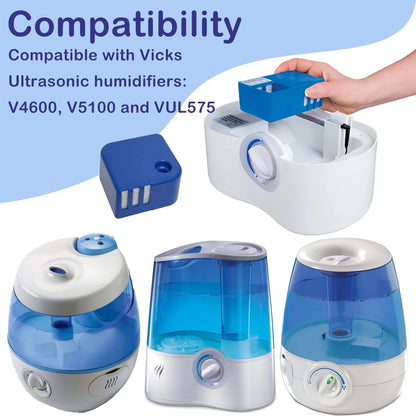 Ontheone 3 Pack PDC51V1 Demineralization Cartridges Compatible Blue,White