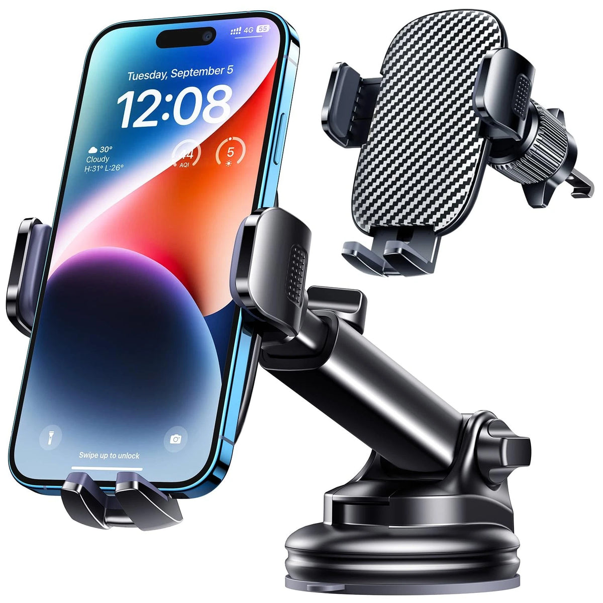 TICILFO Phone Mount for Car Holder 6.06 x 3.03 x 4.13 inches