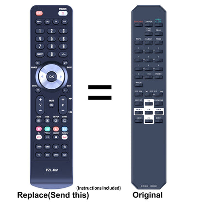 CDC6 V662560 Replacement Remote Control For Yamaha CDC-506, CDC-585