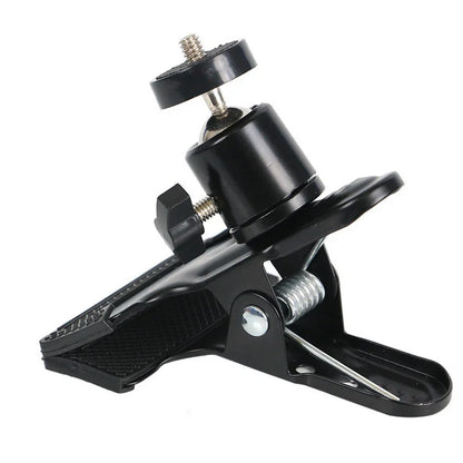 Camera Flash Light Clip Clamp Speedlite Holder Bracket with 360 Swivel Ballhead
