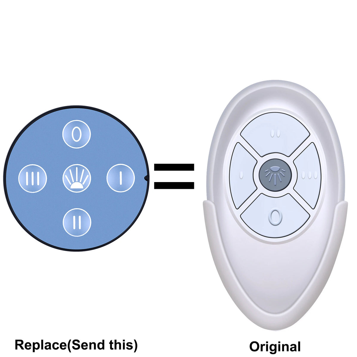 35T Ceiling Fan Remote Control Dimmer Replacement for Harbor Breeze Hampton -