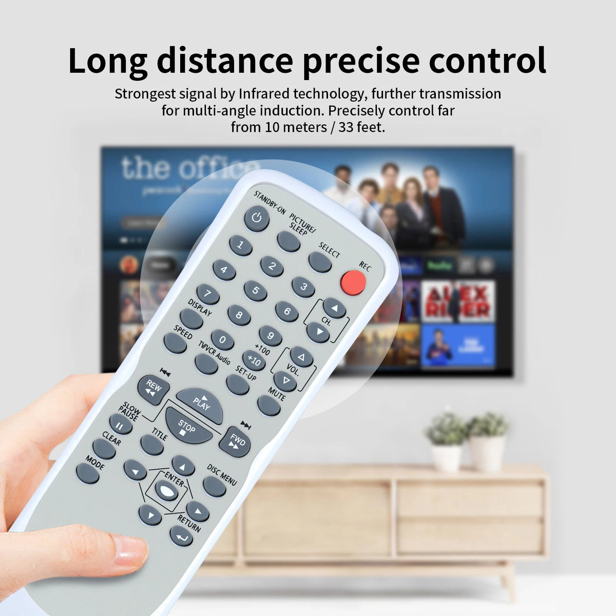 NF104UD Remote Control For Magnavox TV DVD Combo MWC20T6 MSD724G MWC24T5