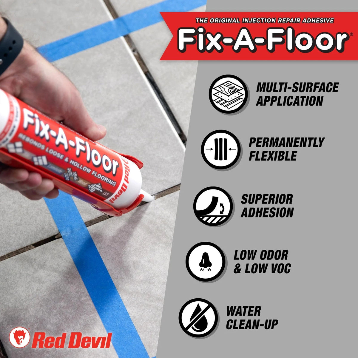 The  Fix-A-Floor Loose Tile Repair 10.1 Oz (Pack of 2), White