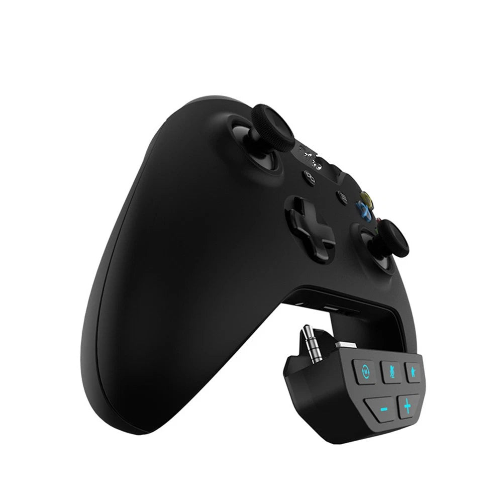 Black ABS Gamepad Stereo Headset Adapter Converter For Xbox One Controller