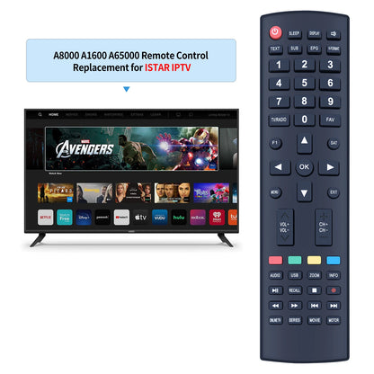 For ISTAR IPTV Replace Remote Control A9700 A9000 A8000 Zeed444 A1600 A8500