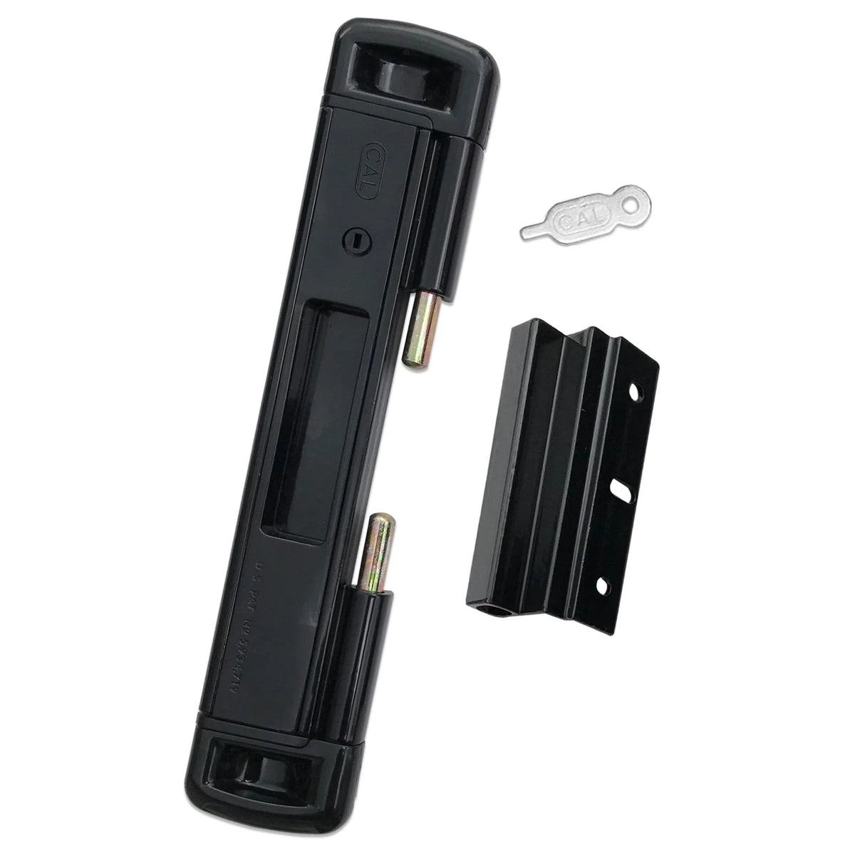 Double Bolt Lock for Sliding Glass Doors - ly Patented - Advanced Black