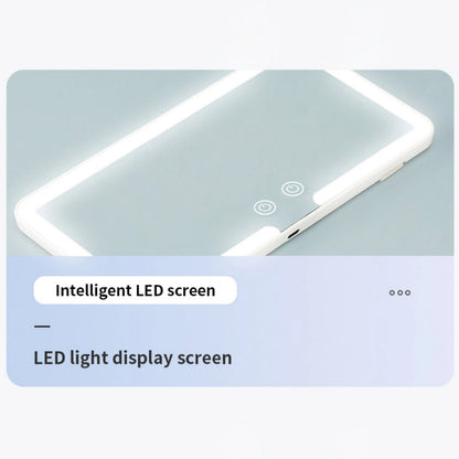 Rechargeable Car Visor Makeup Mirror With Bicolor LED And Adjustable Straps
