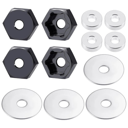 4Pack MORFUM 12mm to 17mm Metal Wheel Hex Adapter Drive Hub Adaptor...