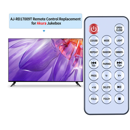 Replacement Remote Control For Akura Jukebox AJ-RD17009T