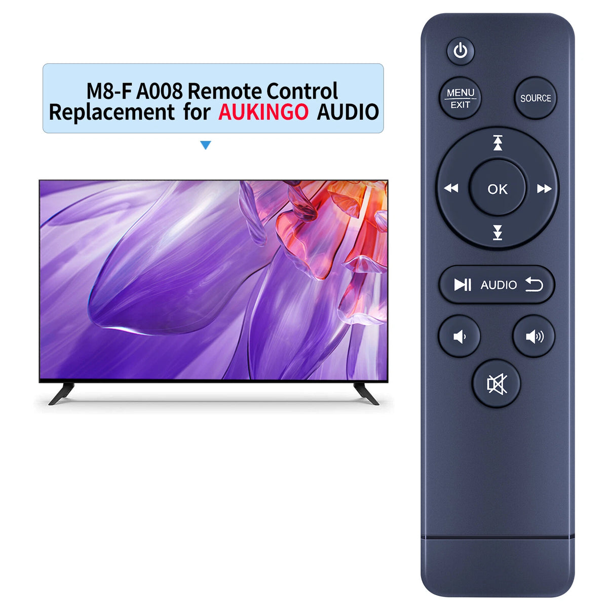 M8-F Remote Control For AuKing Mini Portable Digital Video Projector