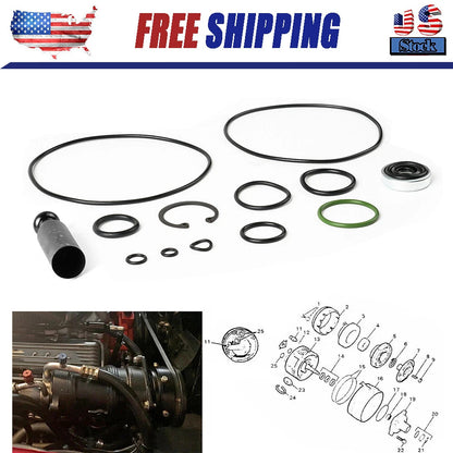 FOR GM A6 AC Compressor Reseal Kit - Oring,Shaft Seal, Installer Tool
