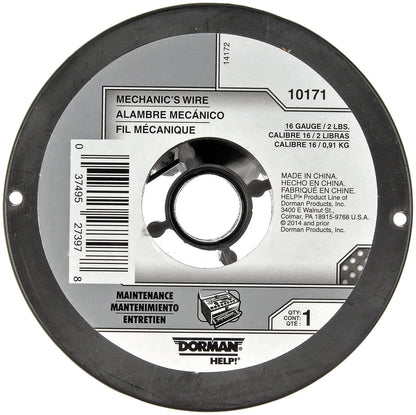Dorman 10171 Mechanics Wire 16 Gauge 2 Pound Spool Universal 16 Gauge, Silver