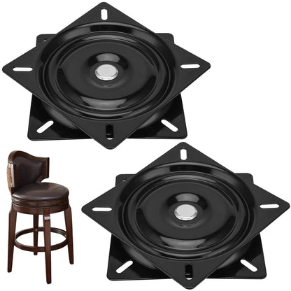 HOZEON 2 PCS 6 Inch Boat Seat Swivel, Ball Bearing 6 X 0.92 Inch, Black
