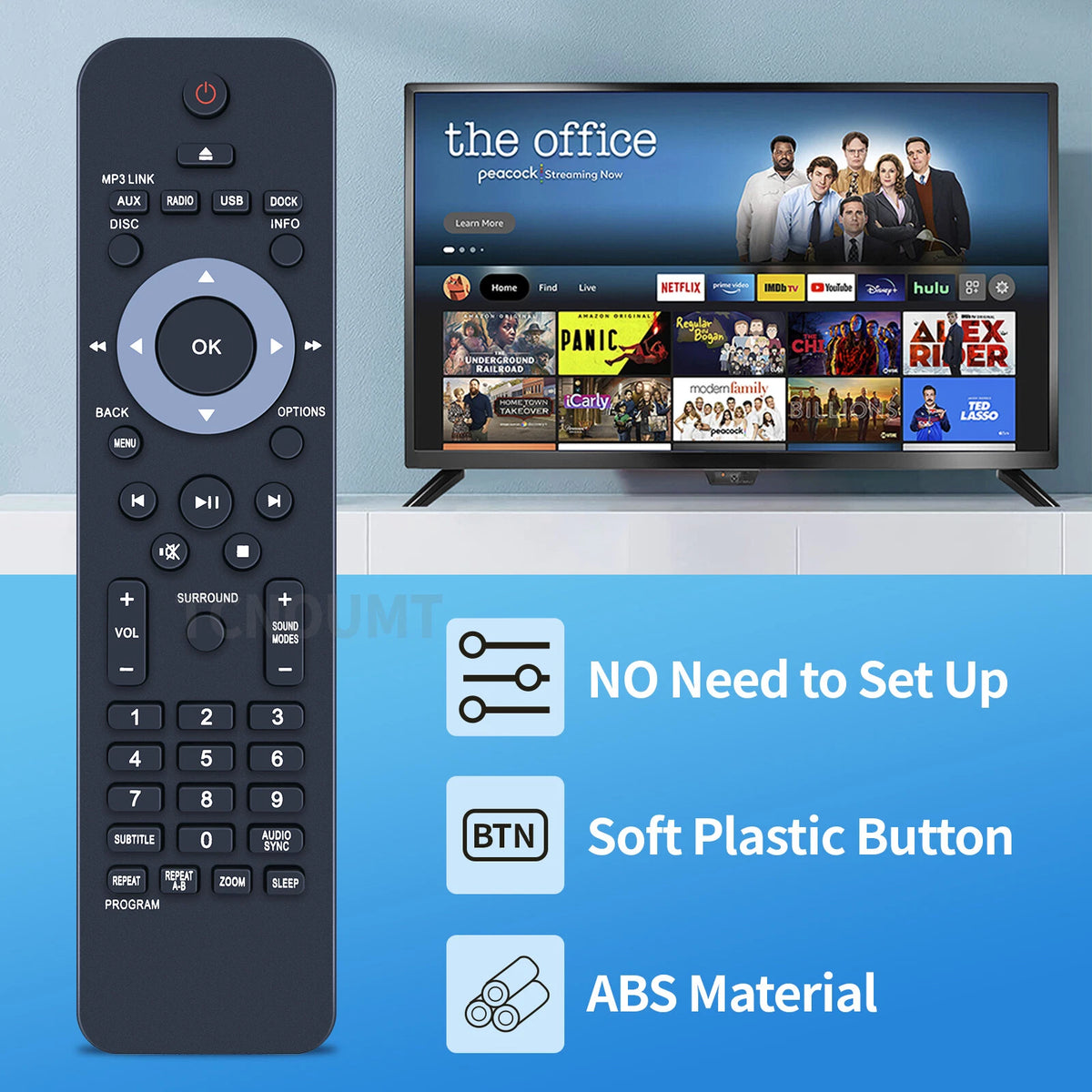 Remote Control For Philips Home Theater System TV HTS8100 HTS8140 HTS6515