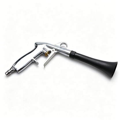 Aluminum Alloy Car Detailing Air Gun 360° Swivel 1/4" Inlet Blow Tool Nozzles