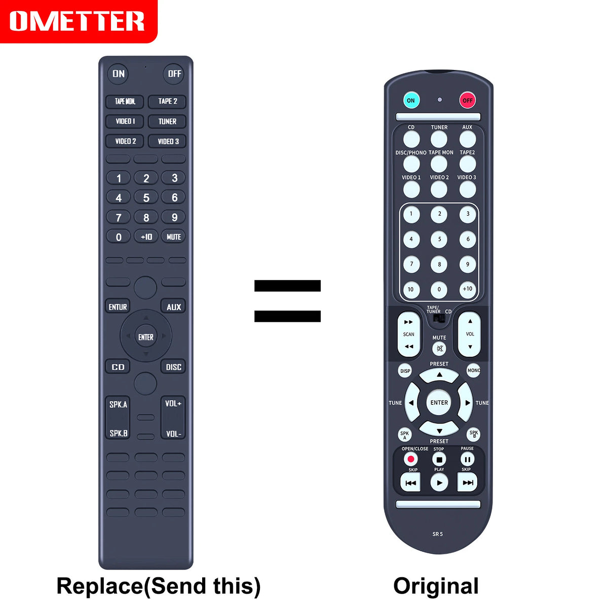 Replacement Remote Control For NAD SR5 Stereo Receiver