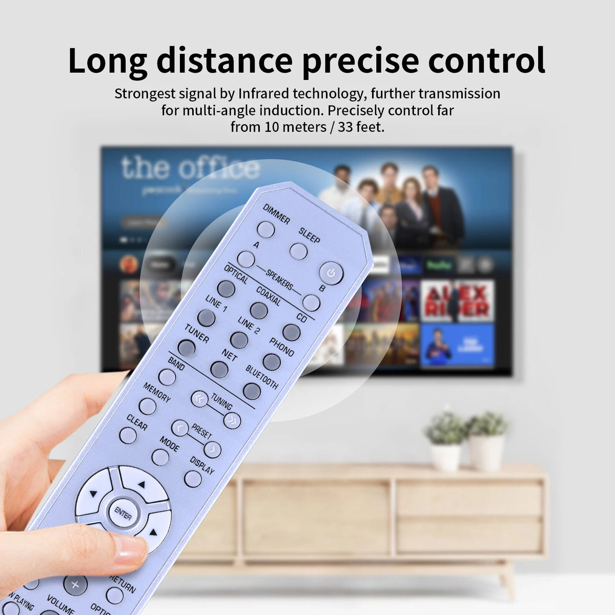 RAX35 ZX22830 Remote Control For Yamaha AV Receiver R-N303 RN303