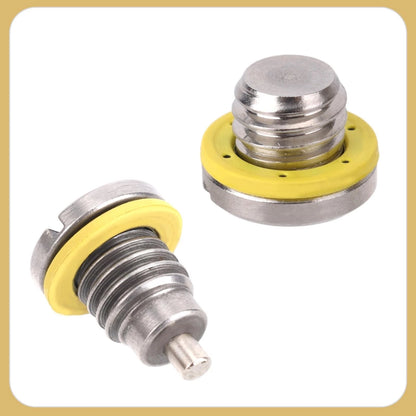 2 Sets Lower Unit Oil Drain Plug for Mercury MerCruiser silver, yellow