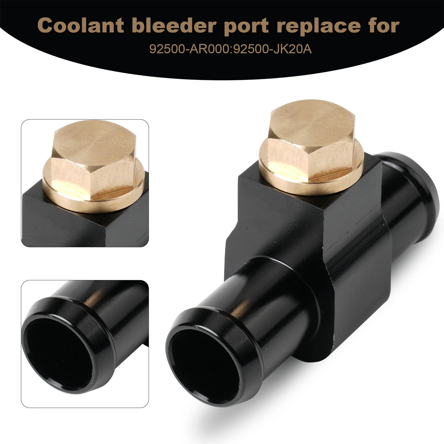 For Nissan Z33 350z Z34 370Z, G35 G37 Coolant Bleeder Port Heater Hose Connector