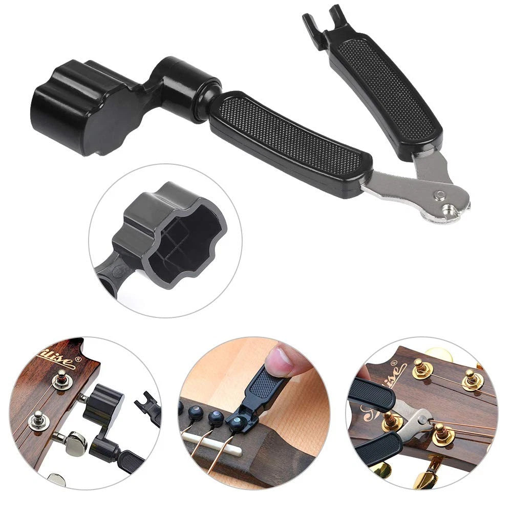 Guitar Accessories Kit Tool Changing Include Acoustic Gold