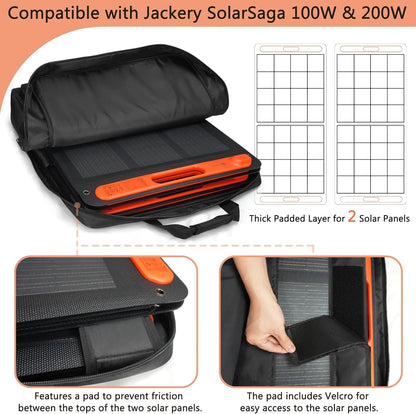 Solar Panel Storage Bag Compatible with 2 Jackery 200W, Padded Portable...