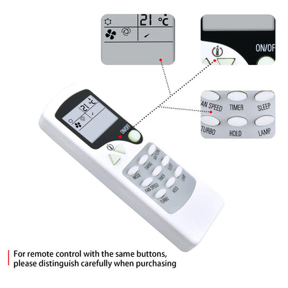 Remote Control For Quietside Amcoraire Duo AC ZHF/LT-01 ZH/LT-01 ℉⇄℃