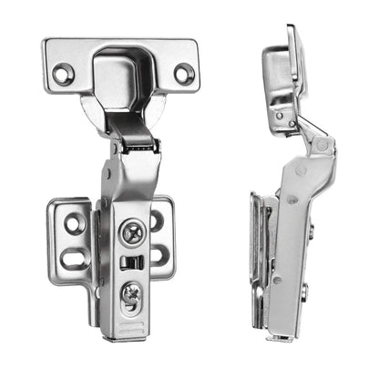 Luokim 2pcs Half Overlay Cabinet Hinge Frameless 1 Pair,