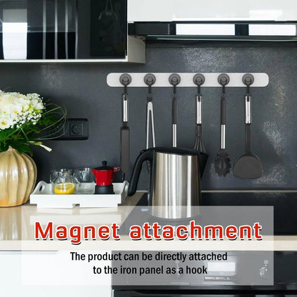 FINDMAG Magnetic Hooks, 40Lbs+ Strong Magnet Hooks for 6Pack 40Lbs+, Black