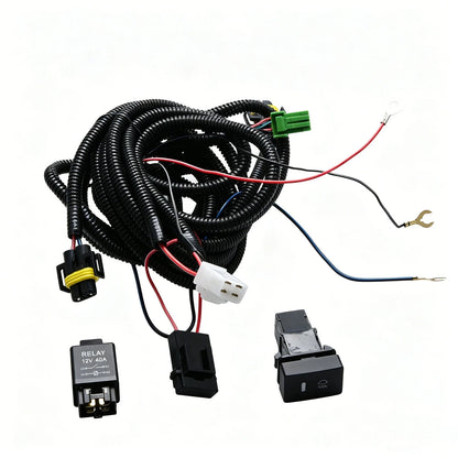 H11 Fog Light Wiring Harness Kit for Acura TL TSX RDX 12V 40A Relay LED Switch