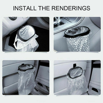 Car Interior Trash Rack Can Bin Rubbish Garbage Holder Organizer Storage Hanger